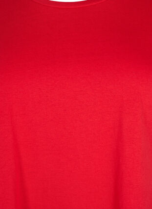 Kortermet T-skjorte i bomullsblanding, Tango Red, Packshot image number 2