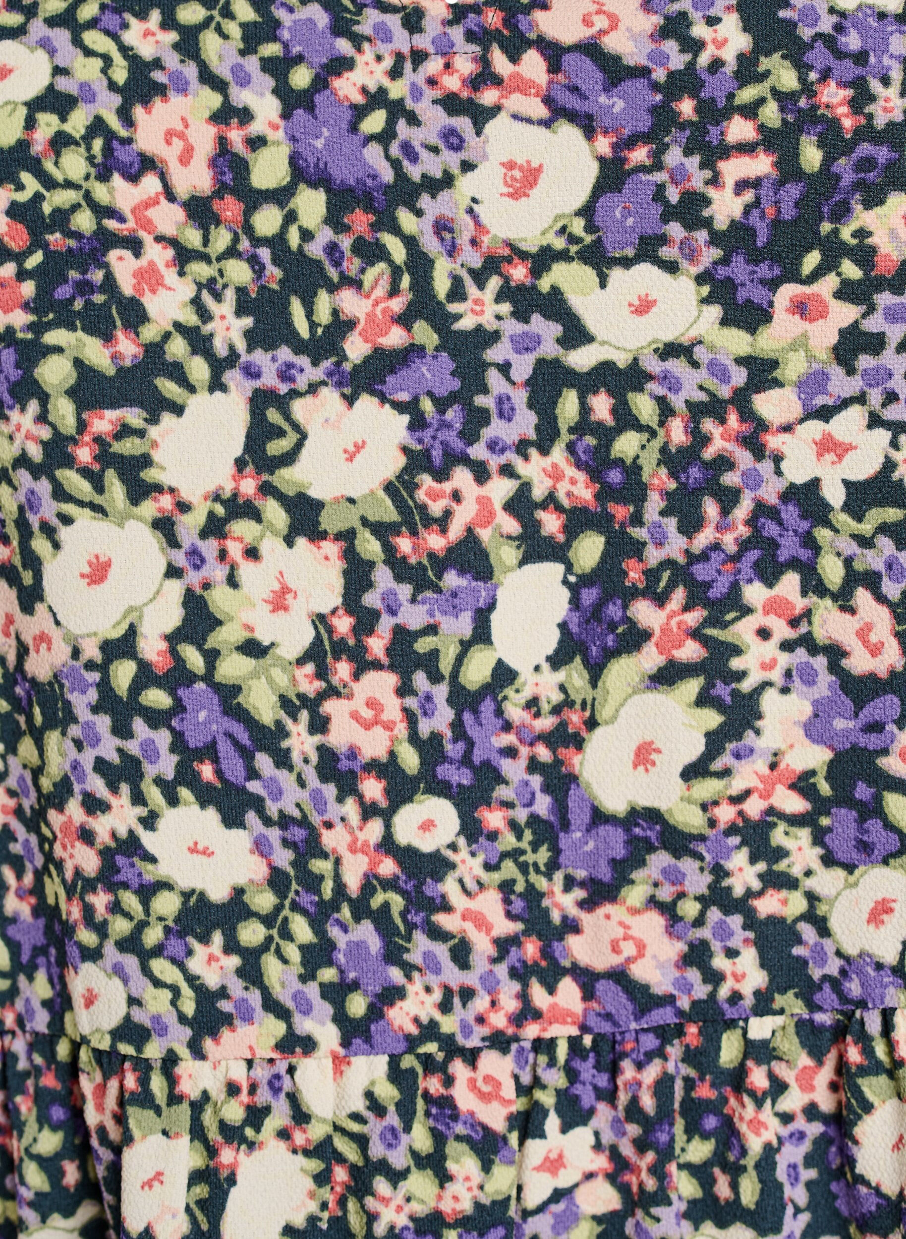 Zizzi Kortermet kjole med A-linje og kuttlinjer, Lilla, Packshot image number 2