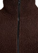 Teddy fleece vest med glidelås og lommer, Brun, Packshot image number 2