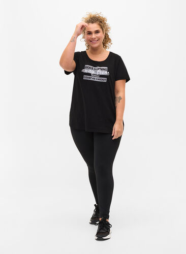 T-skjorte til trening med trykk, Black Monday, Model image number 2