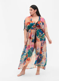 Strandkimono med mønster, Watercolor, Model