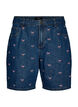 Broderte denimshorts, Bl&aring;, Packshot image number 0