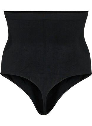 Zizzi Shapewear G-streng med høyt liv, Svart, Packshot image number 1