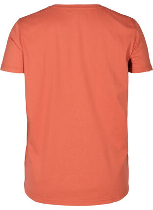 Kortermet T-skjorte med mønster, Faded Rose, Packshot image number 1