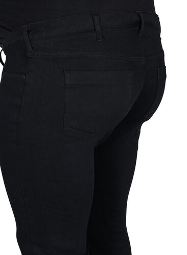 Jeggings til gravide i en bomullsmiks, Black, Packshot image number 3