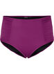 Bikinitruse med høyt liv og draperinger, Dark Purple, Packshot image number 0