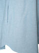 Linen and viscose tunic with A-shape, Light Blue, Packshot image number 3