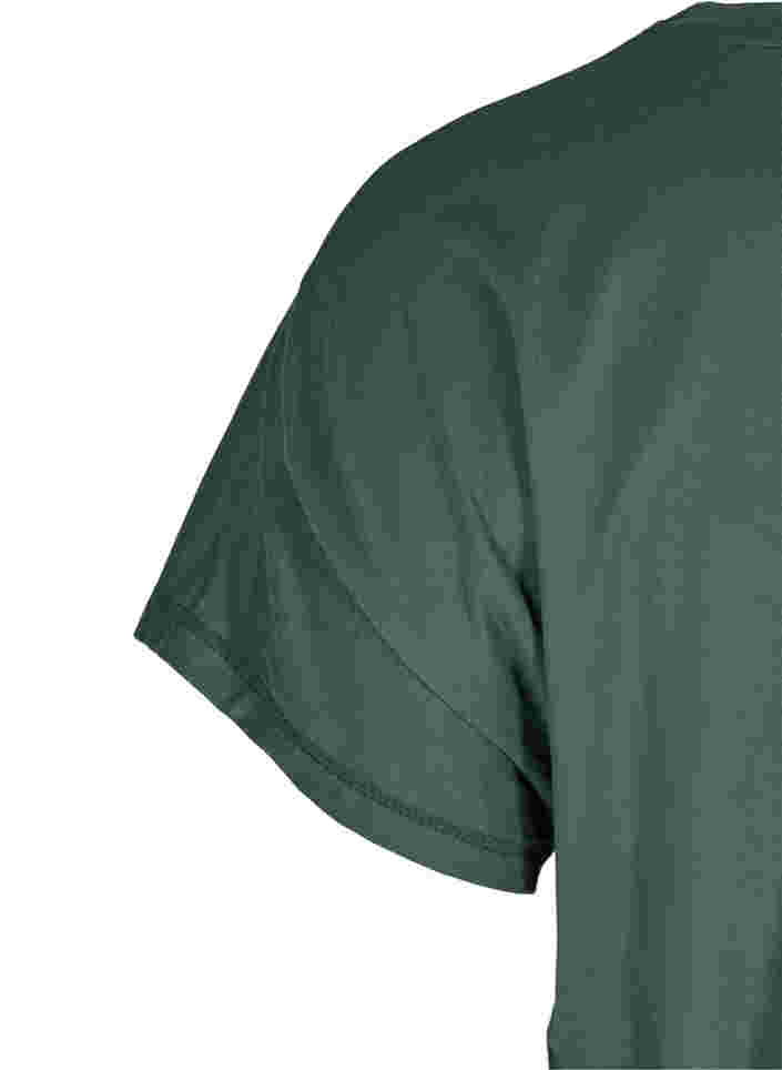 Ensfarget T-skjorte til trening, Green Gables, Packshot image number 3