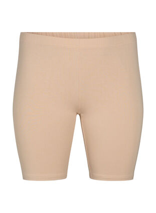 Zizzi Sykkelshorts i viskose, 2 stk., Beige, Packshot image number 2