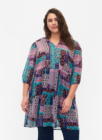 FLASH - Mønstrete tunika med 3/4-ermer, Multi Ethnic , Model