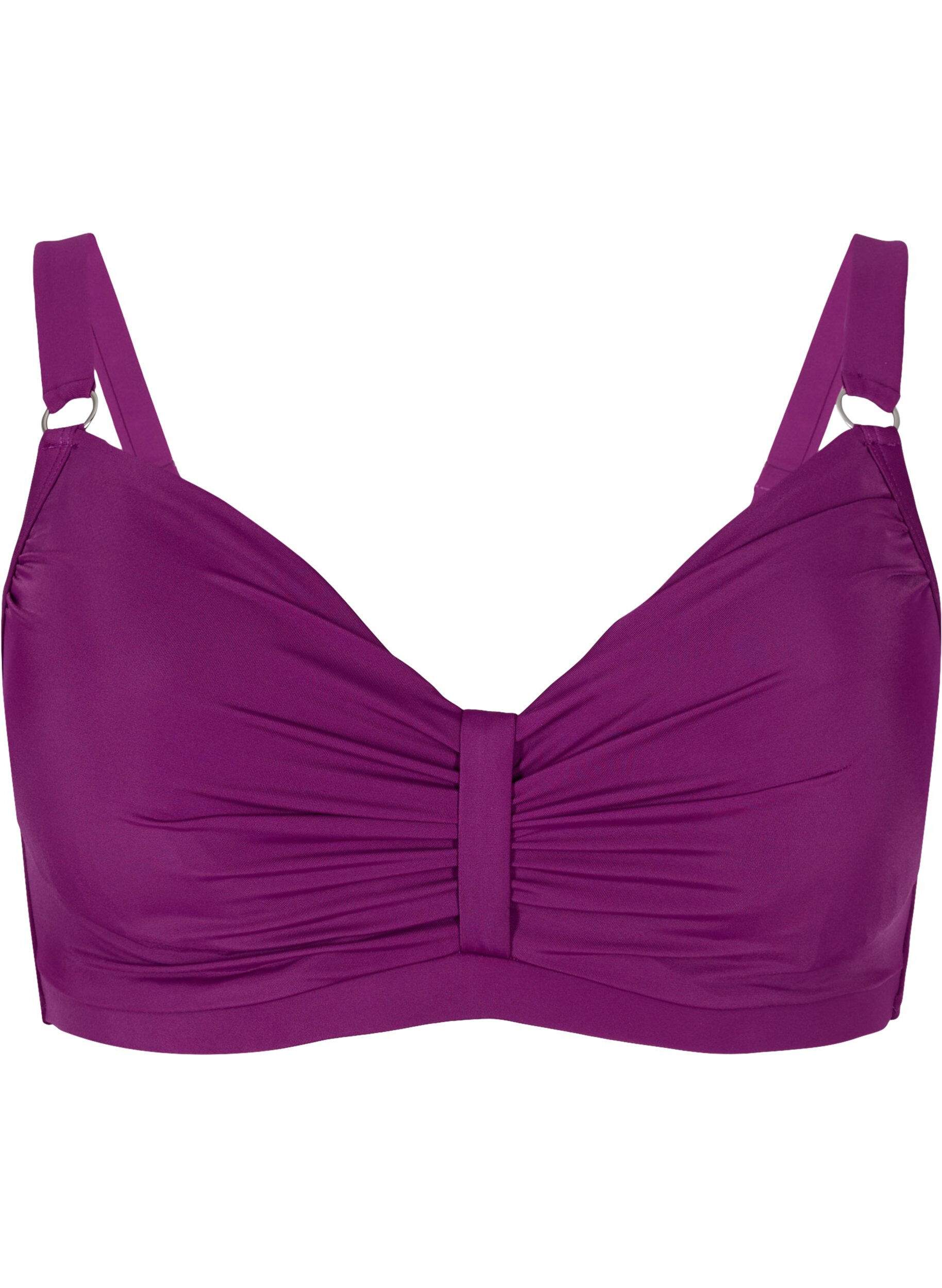 Zizzi Bikinitopp, Dark Purple, Packshot image number 0