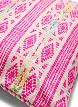 Putetrekk med brodert mønster , Pink Comb, Packshot image number 1