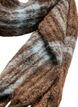 Myk skjerf med frynser, Brun, Packshot image number 1