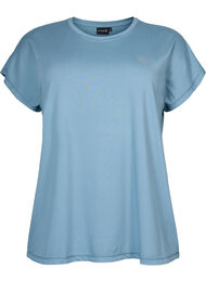 Kortermet trenings T-skjorte, Smoke Blue