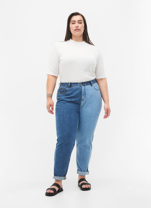 Tofarget Mille Mom Fit Jeans, Lt. B. Comb, Model image number 0