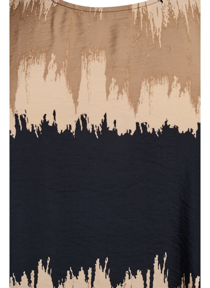 Bluse med vide ermer og grafisk trykk, Color Fade AOP, Packshot