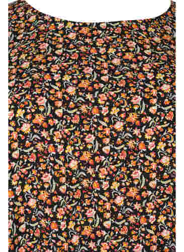 Mønstrete kjole med 3/4-ermer, Ditsy Floral, Packshot image number 2