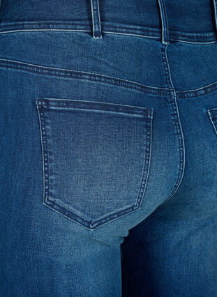 Super slanke Bea-jeans med ekstra høy midje, Blue denim, Packshot image number 3