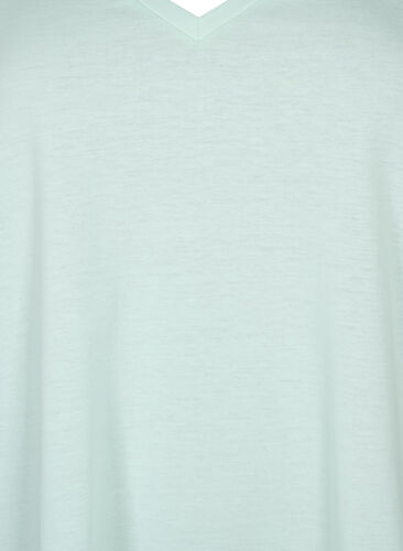 Kortermet T-skjorte med V-hals, Honeydew, Packshot image number 2