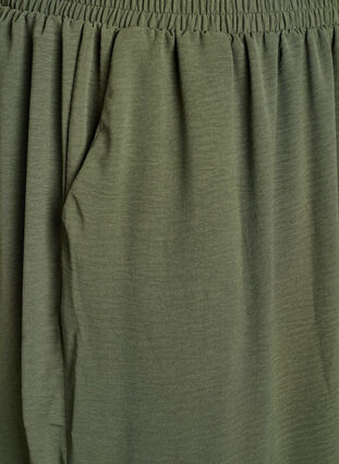 Zizzi Haremsbukser med cargolommer og elastisk midje, Grønn, Packshot image number 2