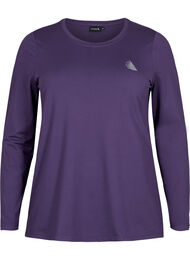 Treningsgenser med lange ermer, Purple Plumeria