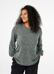 FLASH - Jerseybluse med lange ermer, Grønn, Model image number 0
