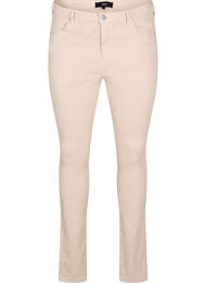 Amy jeans med høyt liv og utrolig slim fit, Oatmeal