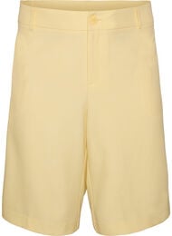 Loose fit Bermuda shorts med h&oslash;y midje, Gul