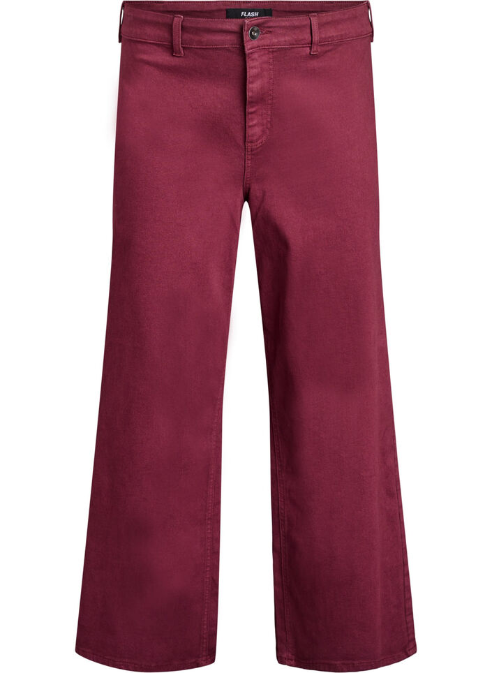 FLASH - Jeans med vide ben, Fig, Packshot image number 0