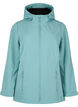 Kort softshell jakke med lommer, Arctic, Packshot image number 0