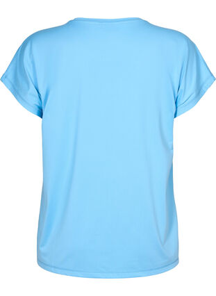 Kortermet trenings T-skjorte, Alaskan Blue, Packshot image number 1