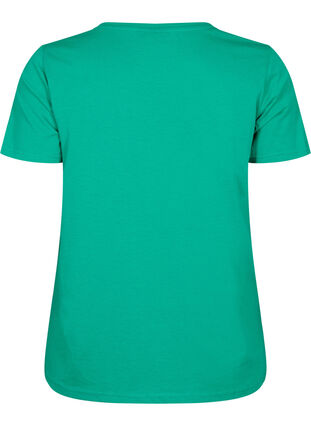 Kortermet T-skjorte med V-hals, Simply Green, Packshot image number 1