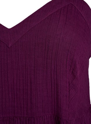 Zizzi Strandkjole i bomull med smale stropper, Lilla, Packshot image number 2