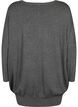 Strikket tunika i en viskoseblanding, Dark Grey Melange, Packshot image number 1