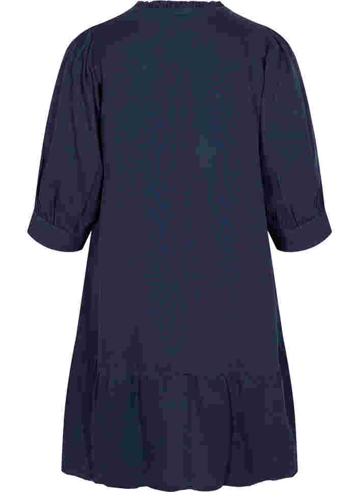 Kjole med 3/4-ermer, Navy Blazer, Packshot image number 1