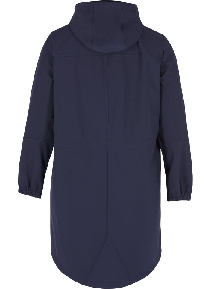 Softshelljakke med hette, Night Sky solid, Packshot