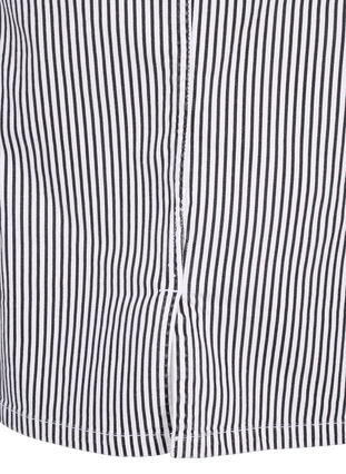 Stripete blyantskjørt med lommer, Black & White Stripe, Packshot image number 4