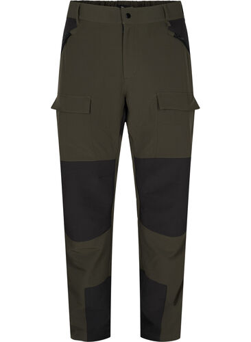 Vannavstøtende turbukser med lommer, Forest Night, Packshot image number 0