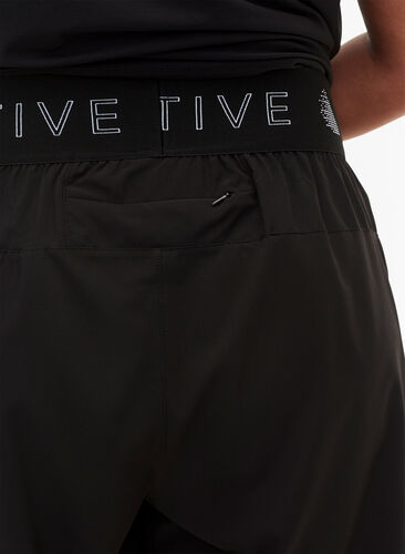 Treningsshorts med baklomme, Black, Model image number 2