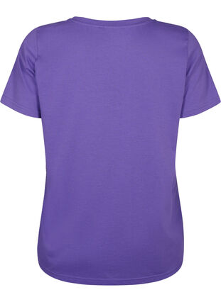 Kortermet T-skjorte med V-hals, Ultra Violet, Packshot image number 1