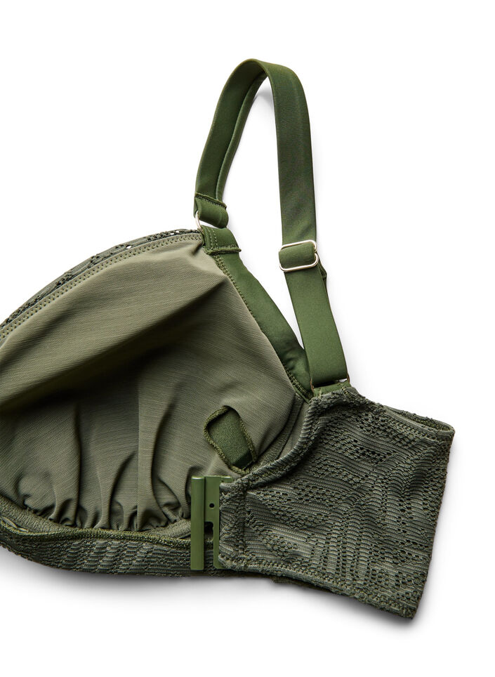 Brasiliansk bikinitruse i strukturert mesh, Gr&oslash;nn, Packshot image number 3