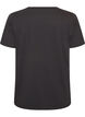 Bomulls T-skjorte med trykk foran, Gr&aring;, Packshot image number 1