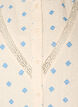 Ermel&oslash;s bluse med heklekant og volangdetaljer, Beige, Packshot image number 2