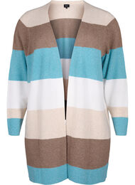 Lang cardigan med åpen front, Reef Waters Mel Comb