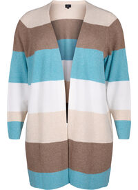 Lang cardigan med åpen front