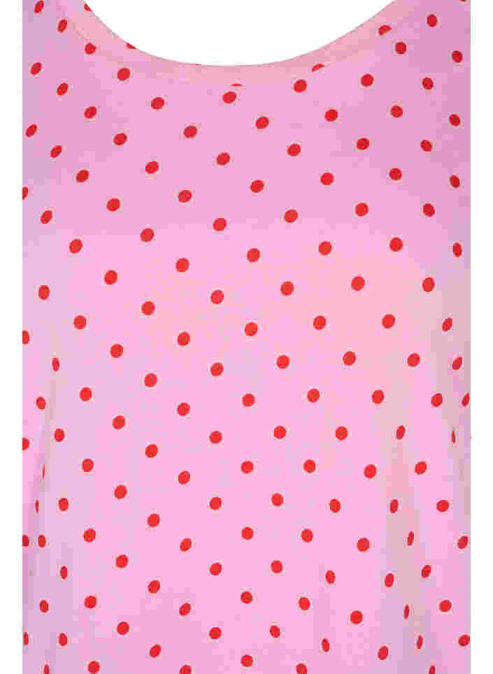 Prikkete T-skjorte i bomull, Prism Pink W. Dot, Packshot image number 2