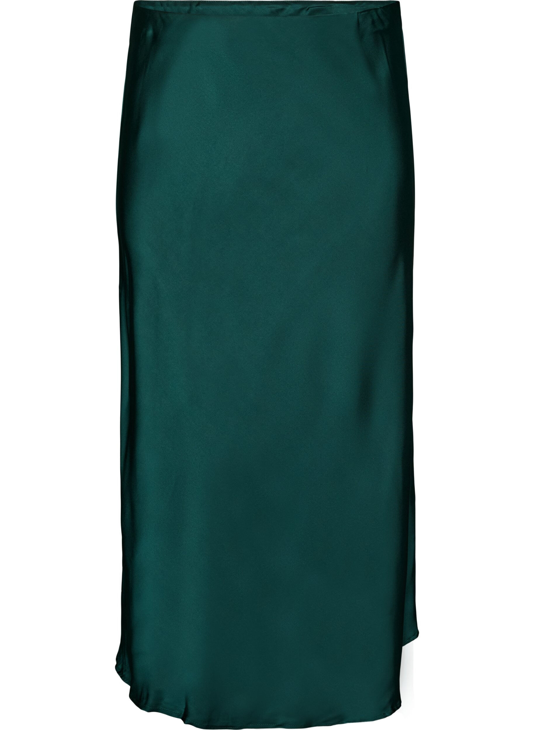ZizziMidiskj&oslash;rt i sateng, Gr&oslash;nn, Packshot image number 0