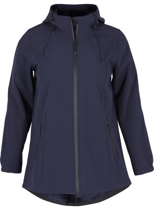 Zizzi Softshelljakke, Night Sky, Packshot image number 0