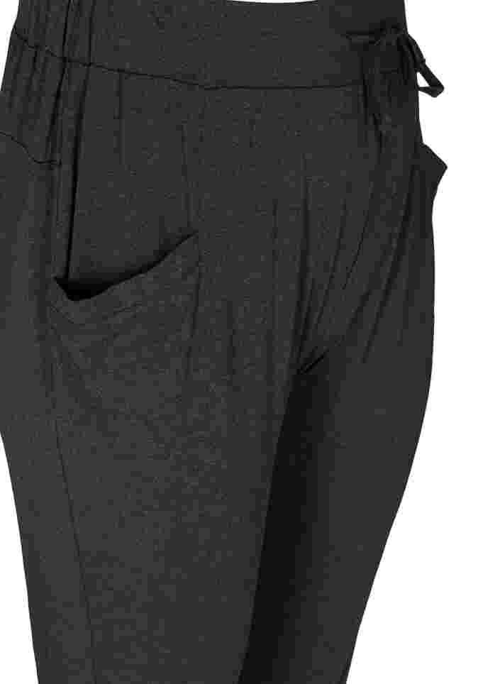 Løse bukser med lommer, Dark Grey Melange, Packshot image number 2
