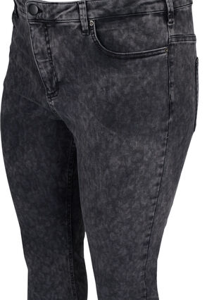 Amy jeans med høyt liv, Grey Denim, Packshot image number 2